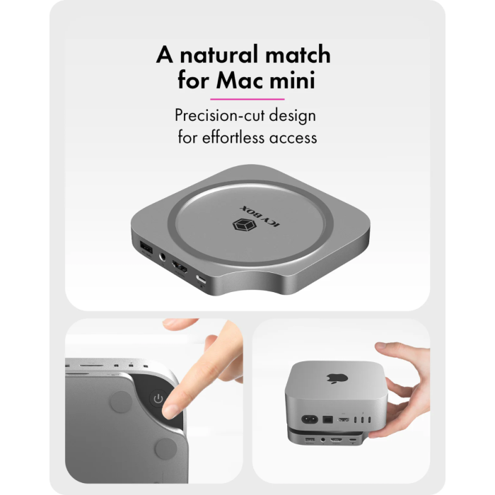 IcyBox IB-DK100 USB-C priklopna postaja za Mac mini M4