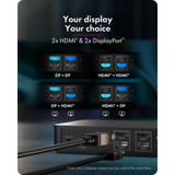 IcyBox IB-DK2255AC Heart Docking USB-C priklopna postaja