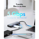IcyBox IB-DK4081-SO Travel Docking USB-C priklopna postaja
