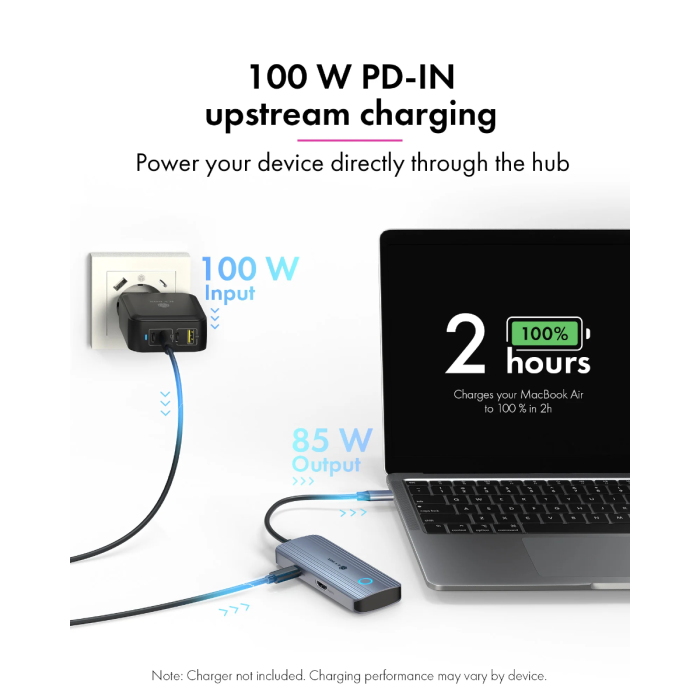 IcyBox IB-DK4081-SO Travel Docking USB-C priklopna postaja