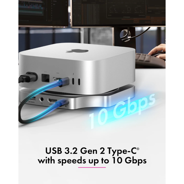 IcyBox IB-DK100 USB-C priklopna postaja za Mac mini M4