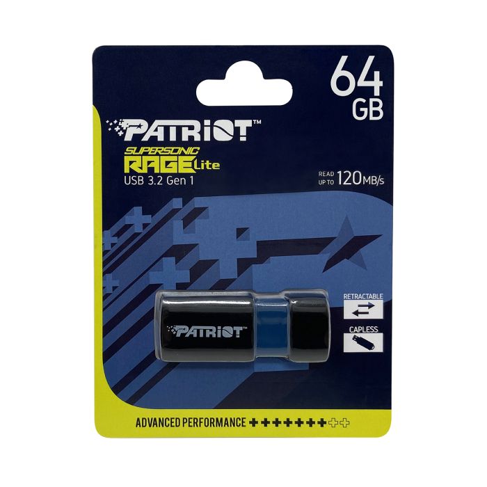 Patriot 64GB 120MB/s Supersonic Rage Lite USB 3.2 spominski ključek