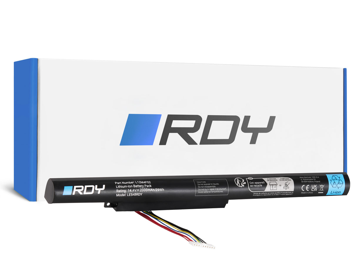 RDY Baterija za prenosnik L12M4F02 L12S4K01 za Lenovo IdeaPad P400 P500 Z400 TOUCH Z410 Z500 Z500A Z505 Z510 TOUCH