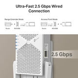TP-LINK RE405BE BE6500 dvopasovni Wi-Fi 7 extender ojačevalnik signala