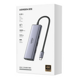 Ugreen 6-v-1 USB-C Hub (100 W PD, 4K@60Hz Displayport)