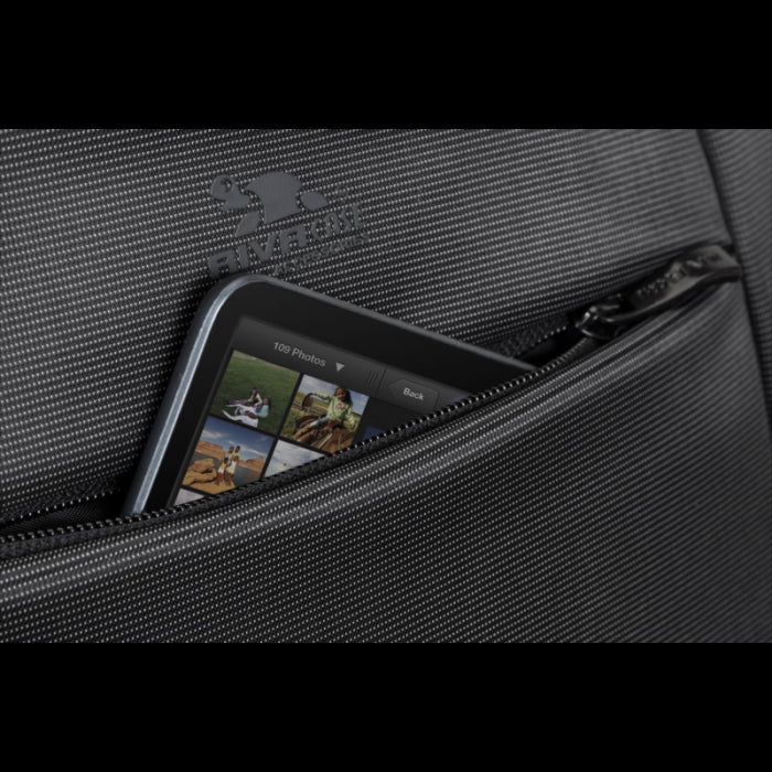 RivaCase ogljeno črna spremenljiva torba/nahrbtnik za prenosni računalnik 16 8290