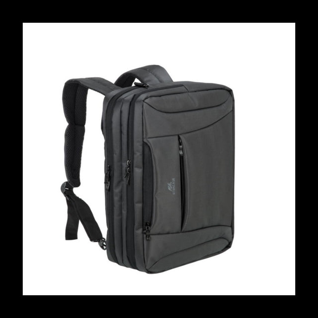 RivaCase ogljeno črna spremenljiva torba/nahrbtnik za prenosni računalnik 16 8290