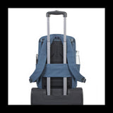 RivaCase turkizno-moder veliki nahrbtnik za prenosni računalnik 17.3 8365