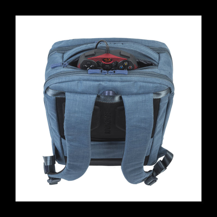 RivaCase turkizno-moder veliki nahrbtnik za prenosni računalnik 17.3 8365