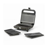 Ufesa Robson 3-v-1 opekač s snemljivimi ploščami – za sendviče, gofre in žar, 850 W