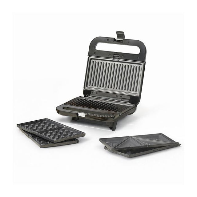 Ufesa Robson 3-v-1 opekač s snemljivimi ploščami – za sendviče, gofre in žar, 850 W