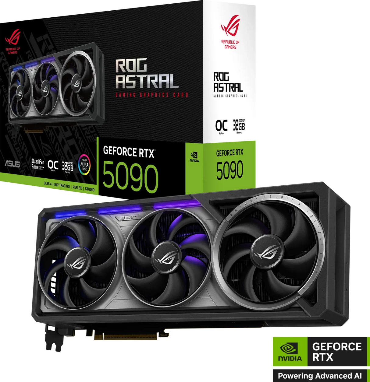 Grafična kartica ASUS ROG Astral GeForce RTX 5090 OC, 32GB GDDR7, PCI-E 5.0