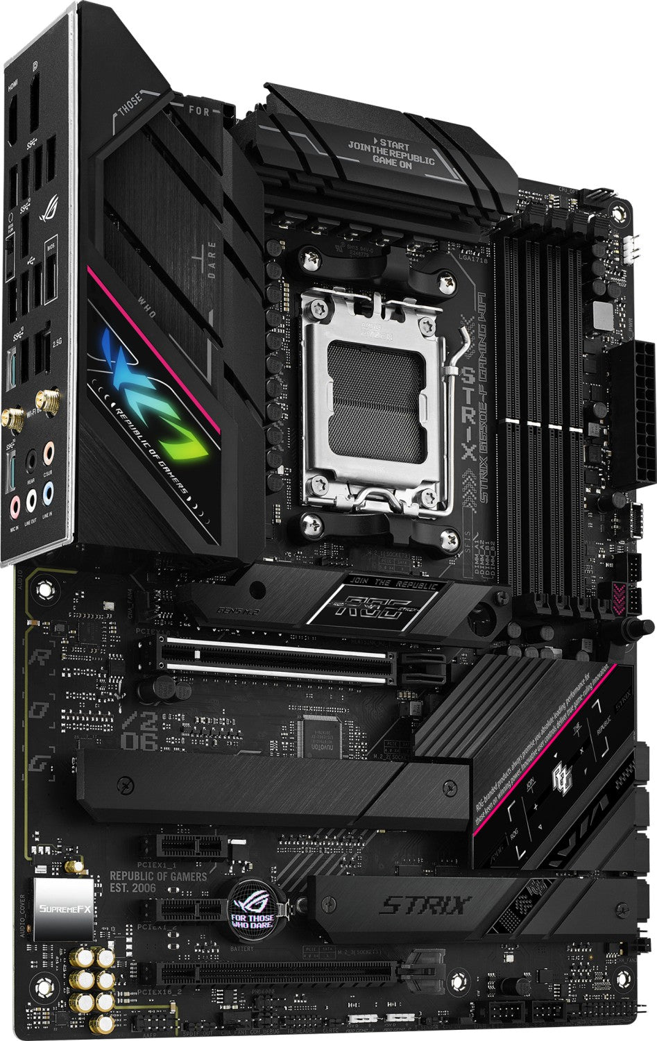 ASUS ROG STRIX B650E-F GAMING WIFI, DDR5, SATA3, USB3.2Gen2x2, DP, 2.5GbE, Wi-Fi 6E, AM5 ATX