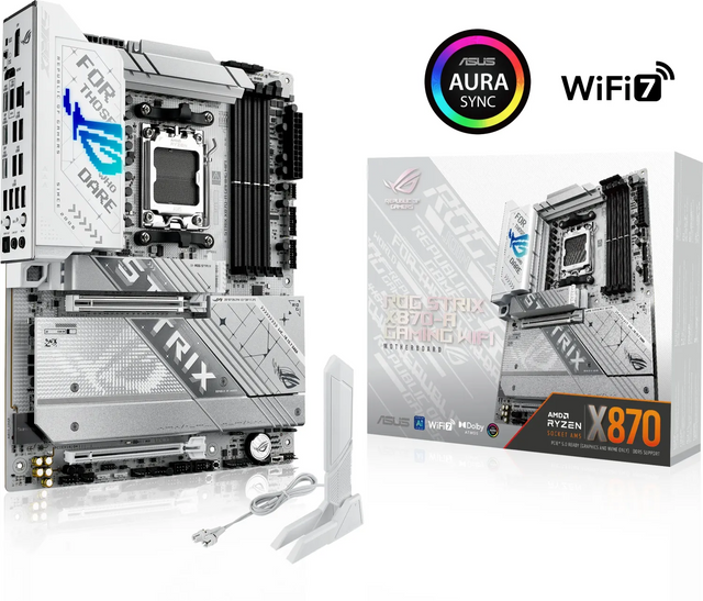 ASUS ROG STRIX X870-A GAMING WIFI, DDR5, SATA3, USB4, DP, 2.5GbE, WiFi 7, AM5 ATX