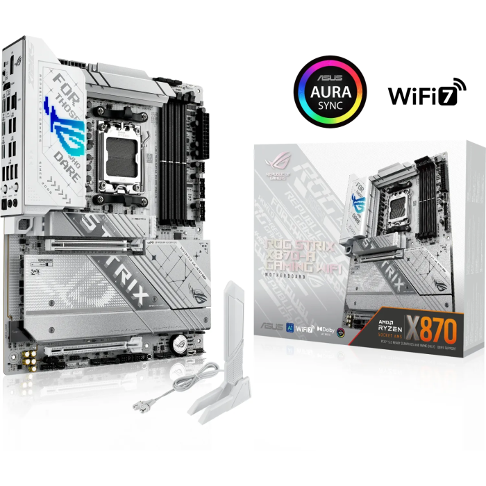 ASUS ROG STRIX X870-A GAMING WIFI, DDR5, SATA3, USB4, DP, 2.5GbE, WiFi 7, AM5 ATX