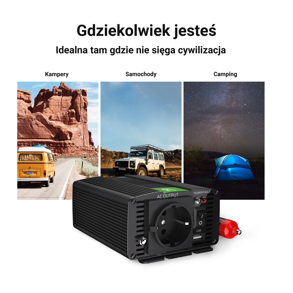 Green Cell pretvornik moči 12V  do230V 150W/300W spremenjen sinusni val