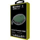 Sandberg Survivor Powerbank 10000 mAh prenosna baterija z LED svetilko in kompasom