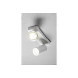 GTV Stropna svetilka SANTO BIS, GU10, max. 2×20 W, IP20, dvojna, bela