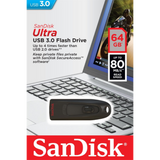 Sandisk Ultra 64GB USB3.0 črn spominski ključek