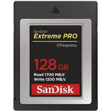 SanDisk Extreme PRO CFexpress Tip B, 128GB, 1700MB/s branje, 1200MB/s pisanje