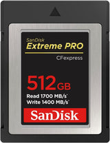 SanDisk Extreme PRO CFexpress tip B, 512GB, 1700MB/s Branje, 1400MB/s Pisanje