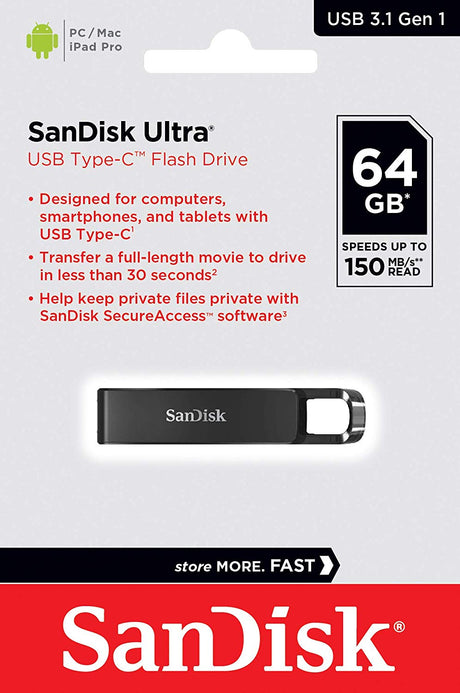 SanDisk Ultra USB Type-C Flash 64GB 150MB/s