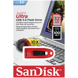 Sandisk Ultra 32GB USB3.0 rdeč spominski ključek