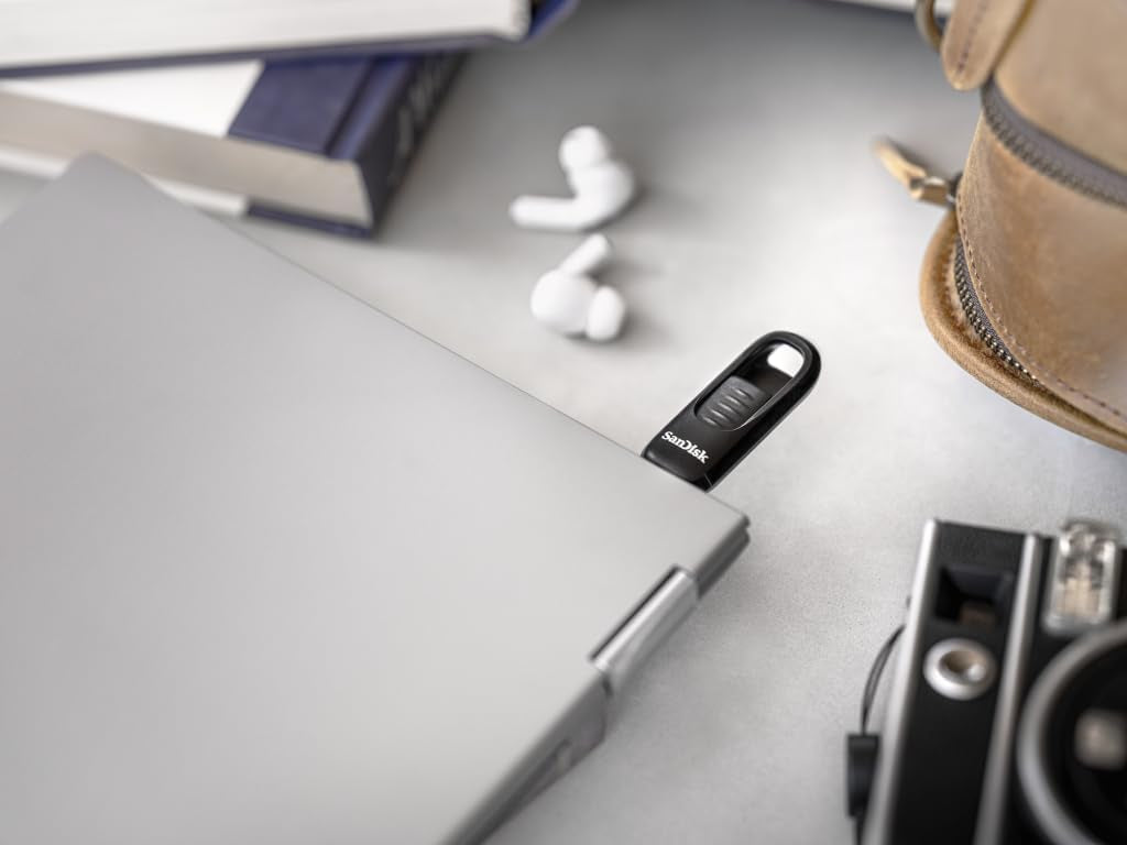 SanDisk Ultra Slider USB Type-C Flash Drive, 128GB USB 3.2 Gen 1