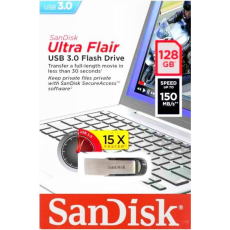 Sandisk Ultra Flair 128GB USB3.0 spominski ključek