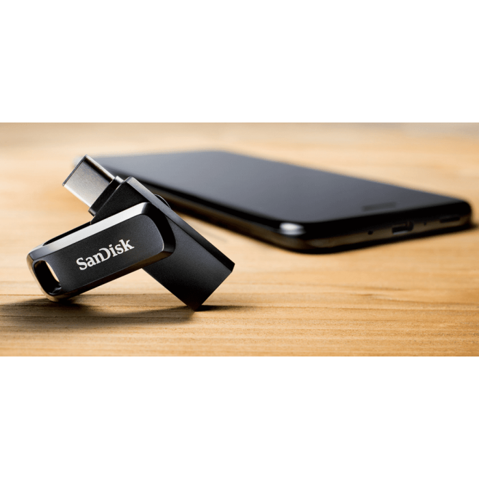 SanDisk 1TB Ultra Dual Drive Go USB-C/A 3.2 USB ključ (črn)