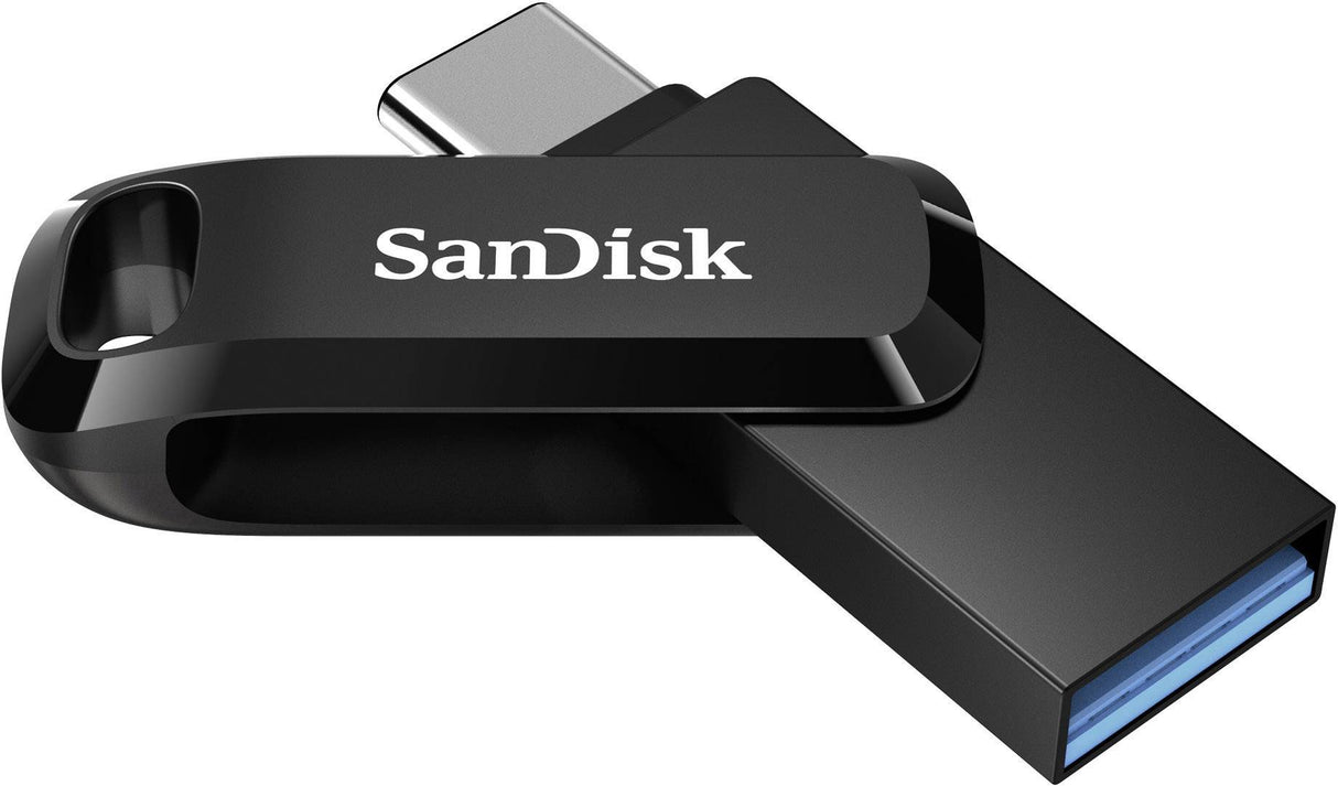 SanDisk Ultra Dual Drive Go USB Type C, 128GB 3.1/3.0, b do 150 MB/s, črn