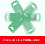 SanDisk USB 64GB Ultra Dual Drive Go USB Type-C 150MB/s zelen