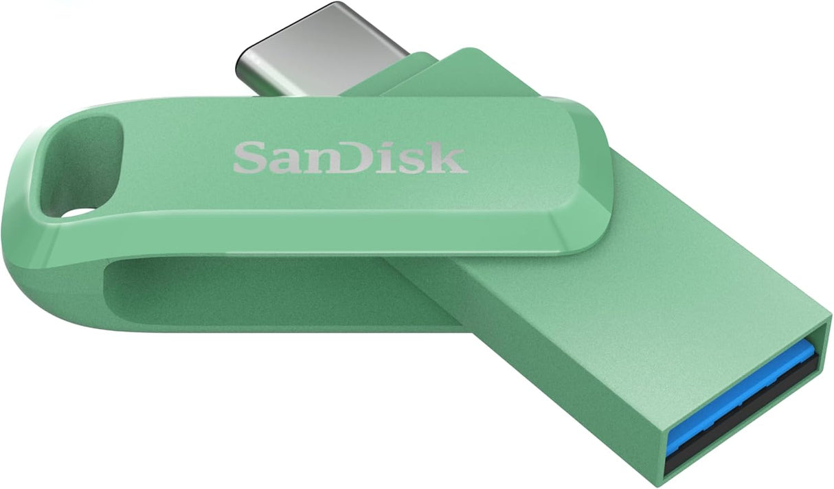 SanDisk Ultra Dual Drive Go USB Type- C, Global, 400MB/s 256GB- zelen