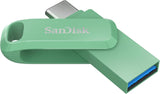 SanDisk Ultra Dual Drive Go USB Type- C, Global, 400MB/s 256GB- zelen
