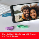 SanDisk USB 256GB Ultra Dual Drive Go USB Type-C 400MB/s moder