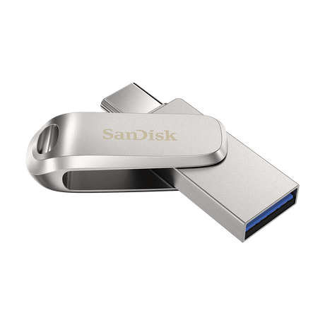 SanDisk Ultra Dual Drive Luxe USB Type-C 128GB 400MB/s USB 3.2 Gen 1, srebrn