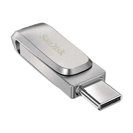SanDisk Ultra Dual Drive Luxe USB Type-C 128GB 400MB/s USB 3.2 Gen 1, srebrn