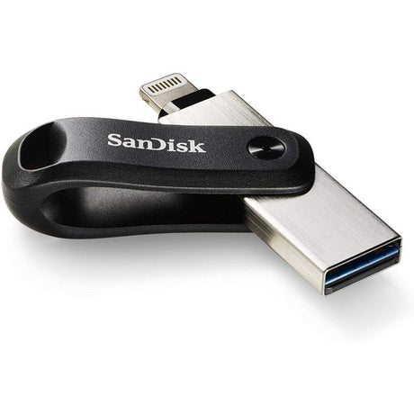 SanDisk iXpand Flash Drive Go 128GB - USB3.0 + Lightning - for iPhone and iPad