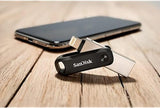 SanDisk iXpand Flash Drive Go 256GB - USB3.0 + Lightning - for iPhone and iPad