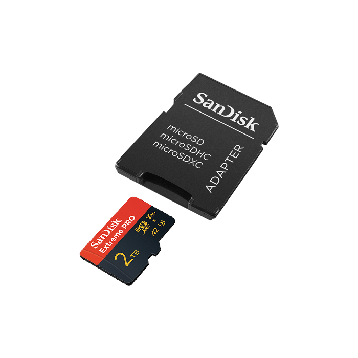 SanDisk 2TB Extreme PRO microSDXC UHS-I spominska kartica z adapterjem