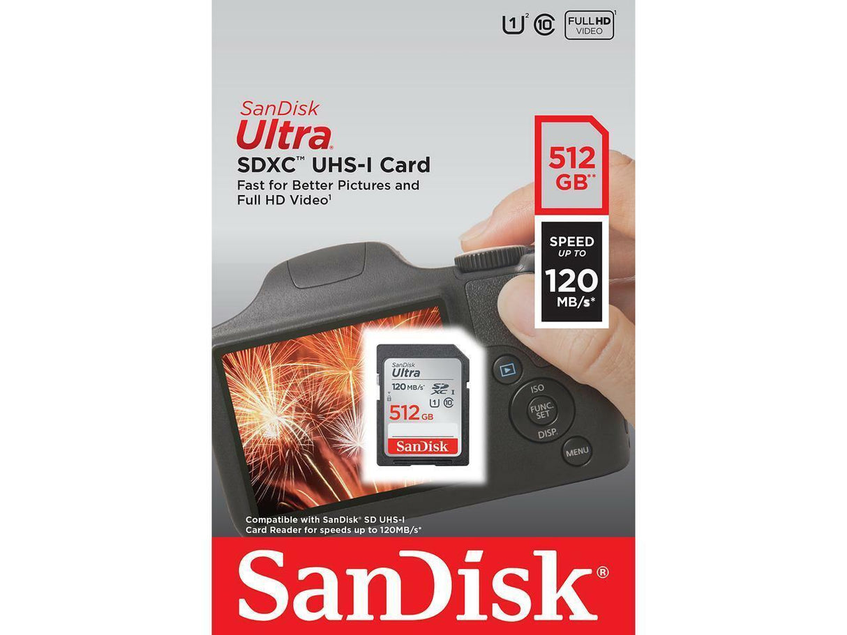 SanDisk Ultra 512GB SDXC spominska kartica 150MB/s