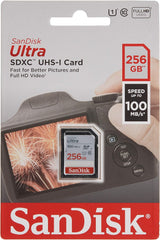 SanDisk Ultra 256GB SDXC spominska kartica 100MB/s