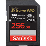 SanDisk Extreme PRO 256GB V60 UHS-II SD, 280/150MB/s,V60,C10,UHS-II