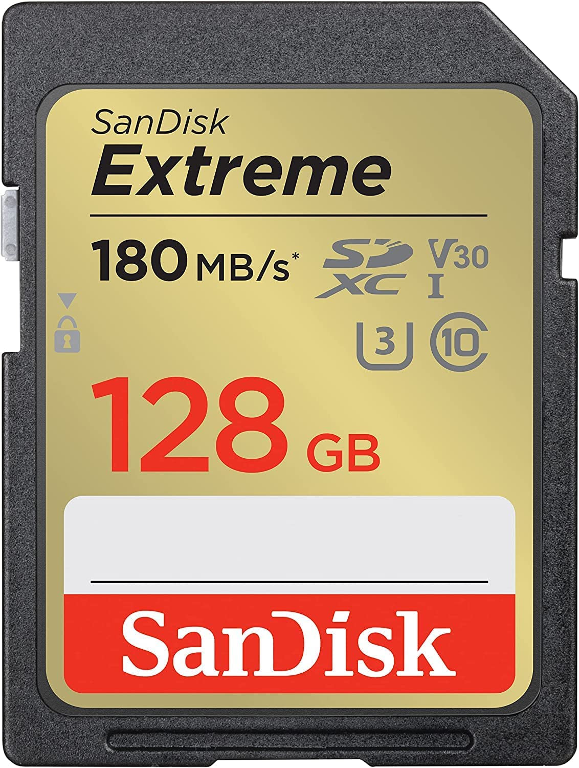 SanDisk Extreme 128GB SDXC spominska kartica + 1 leto RescuePRO Deluxe do180MB/s & 90MB/s branje/zapisovanje, UHS-I, Class 10, U3, V30