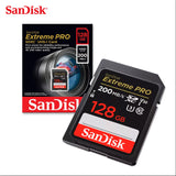 SanDisk Extreme PRO 128GB SDXC spominska kartica 200MB/s & 90MB/s Branje/Pisanje UHS-I, Class 10, U3, V30