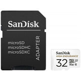 SanDisk High Endurance video microSDHC 32GB + SD Adapter Full HD / 4K video, do 100/40 MB/s C10, U3,