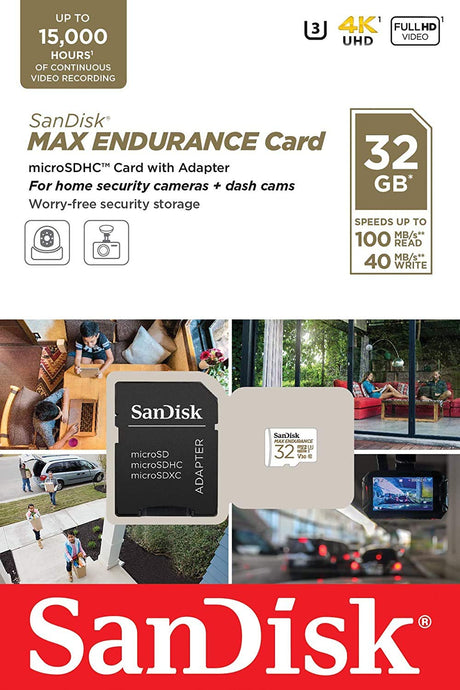 SanDisk MAX ENDURANCE microSDHC 32GB + SD Adapter