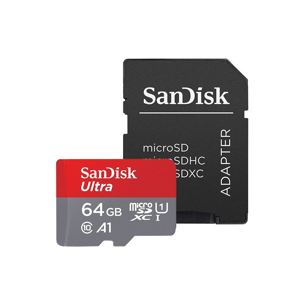 SanDisk Ultra microSDXC 64GB + SD Adapter 140MB/s  A1 Class 10 UHS-I