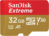 SanDisk Extreme microSD card for Mobile Gaming 32GB 100MB/s A2 C10 V30 UHS-I U3