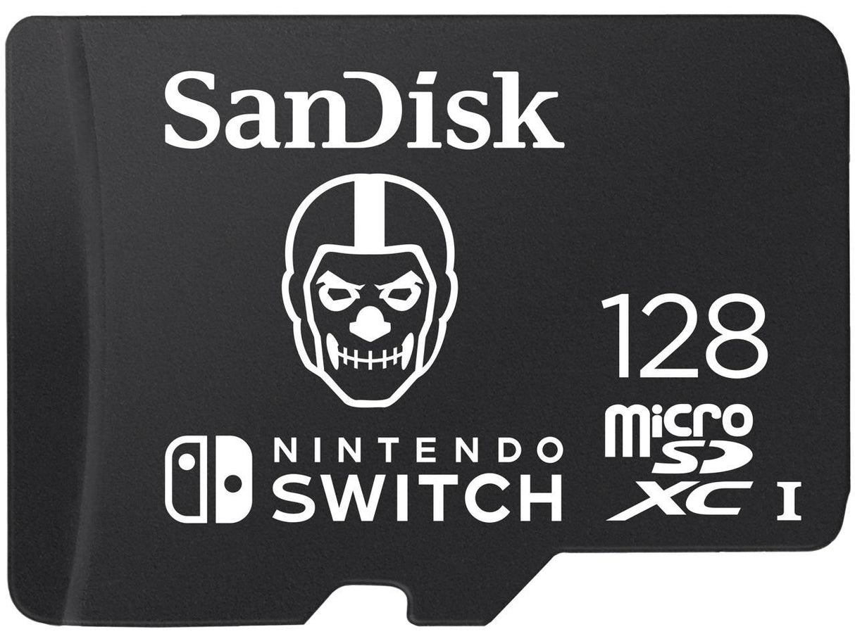 SanDisk Nintendo MicroSD UHS I Card - Fortnite Edition, Skull Trooper, 128GB